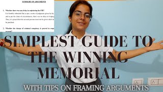 DRAFT A GOOD MOOT COURT MEMORIAL STEP BY STEP Format of a memorial Framing legal arguments [upl. by Nanaj]