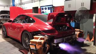 Porsche 997 Turbo 1000hp Dyno on Pump Gas [upl. by Dede]