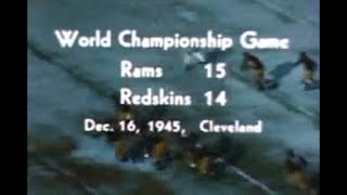 1945 NFL Championship Game Highlights Color [upl. by Alica890]