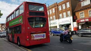 Bus Spotting in Ruislip TUK Enviro400 9522 SN59 AWR amp Metroline Enviro200 DEL2145 LK65 EAA [upl. by Seana136]