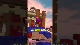 Minecraft Bedwars Epic Block Clutch Saves the Day bedwars hypixelbedwars hypixel shorts [upl. by Rudin]