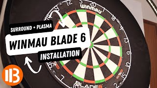 Winmau Blade 6 Dartscheibe  Surround  Plasma Licht Installation 🎯 [upl. by Nrev]