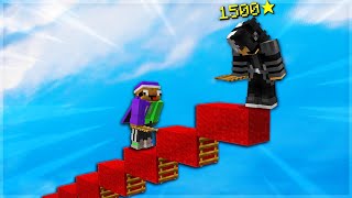 Ladder Staircase Bridging in Bedwars [upl. by Hsekar]