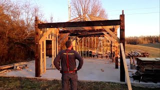 Simple Timber Frame CabinWorkshop That Anyone Can Build [upl. by Elliot]