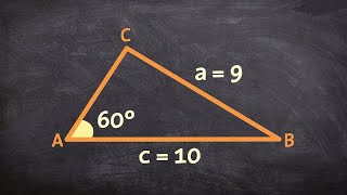 Law of sines Ambiguous case two solutions [upl. by Eddie]