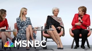 Ivanka Trump Gets Booed Defending Her Fathers Record On Women  The 11th Hour  MSNBC [upl. by Reemas]