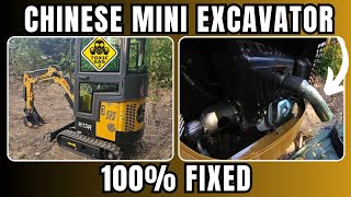 Chinese Mini Excavator Cooling Fan amp Exhaust Fix Zero Carbon Monoxide in Cab LINKS IN DESCRIPTION [upl. by Aniv]