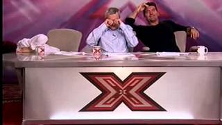 X Factor Audition  Penelope  Sharon Osbourne and Louis Walsh Cant Stop Laughing [upl. by Gotthelf572]