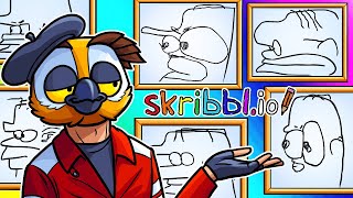 Skribblio Funny Moments  The Art World Gets HOMERD [upl. by Placido]