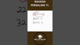 RAHASIA PERKALIAN 11 feedshorts maths [upl. by Merta]