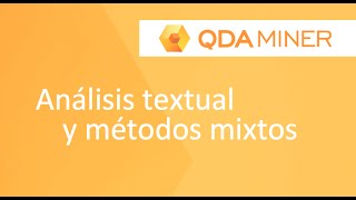 Software para análisis textual y métodos mixtos [upl. by Faxen]