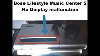 Bose lyfestyle model 5 music center reparación no display [upl. by Salta]