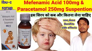 mefenamic acid and paracetamol suspension जानिए हिन्दी में  Meftagesic p syrup  ibu c syrup [upl. by Callahan]