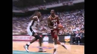 HD Hakeem Olajuwon Dream Shake on David Robinson [upl. by Winer]