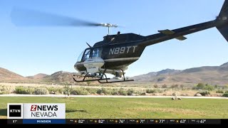 Helicopter Used for Mosquito Abatement [upl. by Rist]