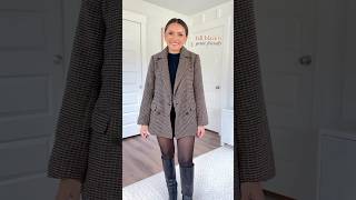 Four affordable petite friendly fall blazers for your autumn wardrobe Which blazer is your favorite [upl. by Renrag940]