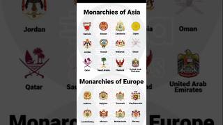 Monarchies Of Different Countries shorts monarchie monarchies worlddatashorts education [upl. by Gill]