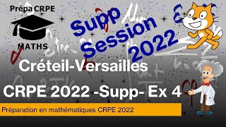 Sujet de maths corrigé du CRPE 2022supplémentaireCréteilVersailles  exercice 4 [upl. by Ahsinak619]