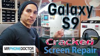 Samsung Galaxy S9 amp S9 Plus Cracked Screen RepairReplacement Teardown Front Glass Only [upl. by Ellenuahs]