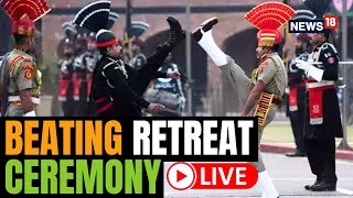 Beating Retreat Ceremony At Attari Wagah Border  Independence Day Live  Attari Border Live [upl. by Awra]