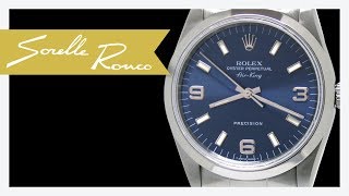 Rolex Airking Blue Dial 34 mm [upl. by Jaworski69]