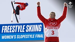 Freestyle Skiing  Womens Freeski Slopestyle Final  Full Replay  Beijing2022 [upl. by Quartas669]