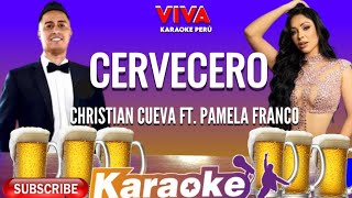 karaoke  cervecero  CHRISTIAN CUEVA FT PAMELA FRANCO karaoke fiestaskaraoke shorts [upl. by Evaleen]