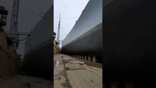 Battleship New Jersey BB62 Dry Dock Tour 4212024 Looking Down Starboard Side of Ship [upl. by Tuckie]