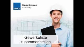 Bauzeitenplan smart amp easy Gewerkeliste erstellen [upl. by Neddie224]