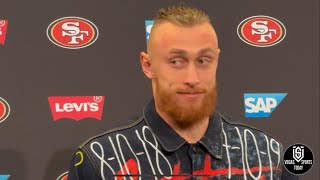 GEORGE KITTLE HILARIOUS AFTER BEATING PACKERS SPEAKS ON THE 49ERS BEING BACK IN THE NFC TITLE GAME [upl. by Athalla]