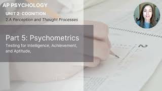 Unit 2A Part 5 Psychometrics [upl. by Eisset]