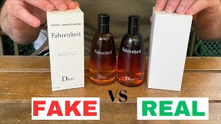 Fake vs Real Tester Dior Fahrenheit Perfume [upl. by Ayoj760]