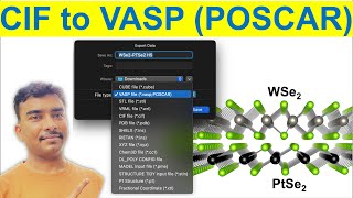 Export file from VESTA software to VASP POSCAR format [upl. by Galvan895]