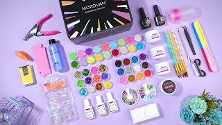 Morovan Acrylic Nail Kit  Professional Manicure Set  Acrylic Powder Monomer Liquid Set [upl. by Corin343]