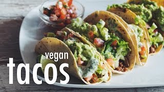 easy vegan tacos  hot for food [upl. by Bullivant676]