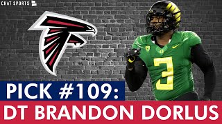 Atlanta Falcons Select DT Brandon Dorlus From Oregon In 4th Round of 2024 NFL Draft  Analysis [upl. by Etteragram]