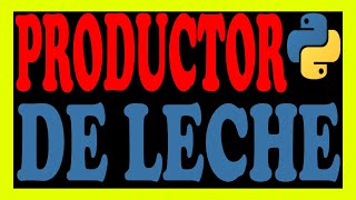 Un productor de leche lleva el registro de lo que produce en litros Python [upl. by Heywood519]