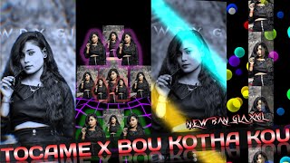 TOCAME X BOU KOTHA KOU BANGLA  XML FILE TRENDING SONG II VIDEO BY RÑ ROHAN CREATION [upl. by Dric]