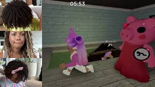 Naiah and Elli Toys Show We Beat Roblox Piggy In Real Life Chapter 1 The House Family Fun Gaming [upl. by Lodhia]