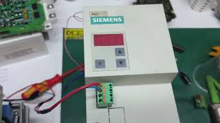 Siemens Masterdrive MC 6SE70210TP50Z F025 F026 F027 fault  tamir amp test [upl. by Thisbee]