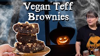 Gluten Free Vegan Brownies made with Teff Flour [upl. by Anawit]