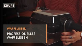 KRUPS professionelles Waffeleisen Pro FDD95D Review Video [upl. by Nebra4]