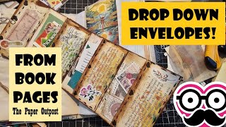 EASY DROP DOWN ENVELOPES in Junk Journals Beginner Tips The Paper Outpost [upl. by Noside421]