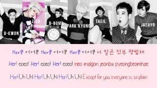 BLOCK B  HER Color coded lyrics HanRomEng [upl. by Allbee24]