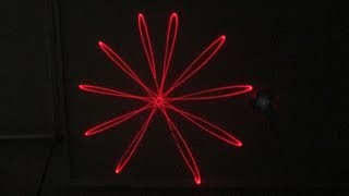 LASER Lissajous patternsgeometric designs  Homemade Science with Bruce Yeany [upl. by Thagard16]