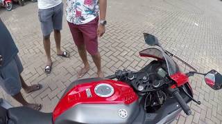 Yamaha r15 V3 Test Ride in Srilanka [upl. by Abbate]