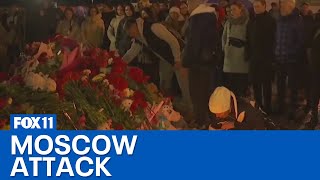 133 dead in Moscow concert attack 4 arrested [upl. by Missak684]