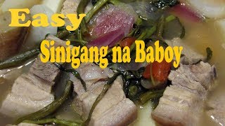 EASY Sinigang na Baboy Pork Sinigang [upl. by Oludoet]