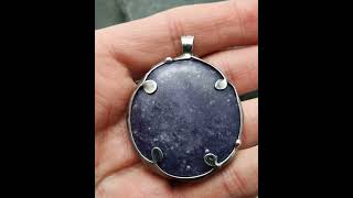 Lepidolite Pendant jewelry lepidolite necklace lepidolitenecklace gemstone peagerfantasyworld [upl. by Llenroc]