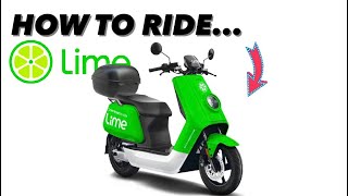 HOW TO RIDE THE LIME ELECTRIC MOPED Review Episode 33 [upl. by Diver]